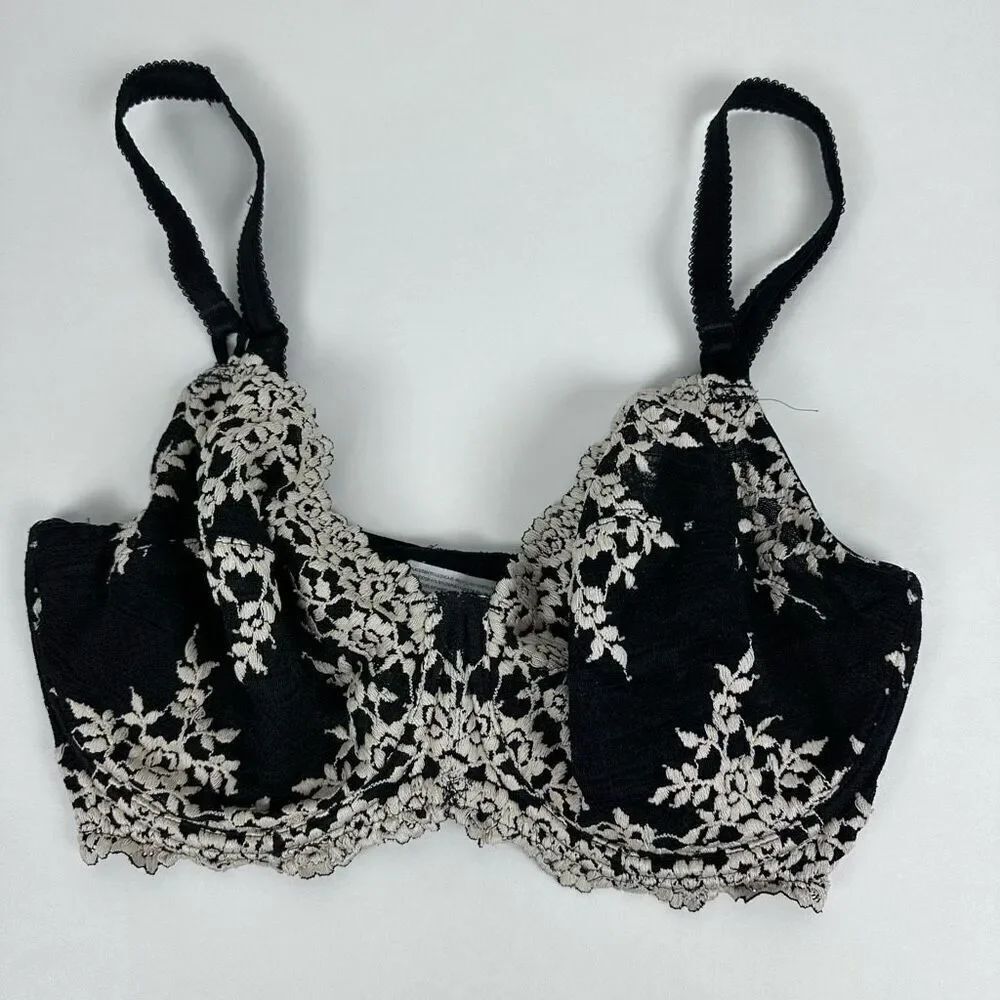 Wacoal 34DDD Embrace Lace® Underwire Bra 65191 Black